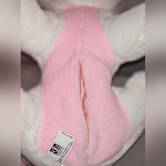 Vintage 1993 Hasbro Kitty Surprise Pastel Pink White Cat Plush - No Kitten HTF - Picture 4 of 6